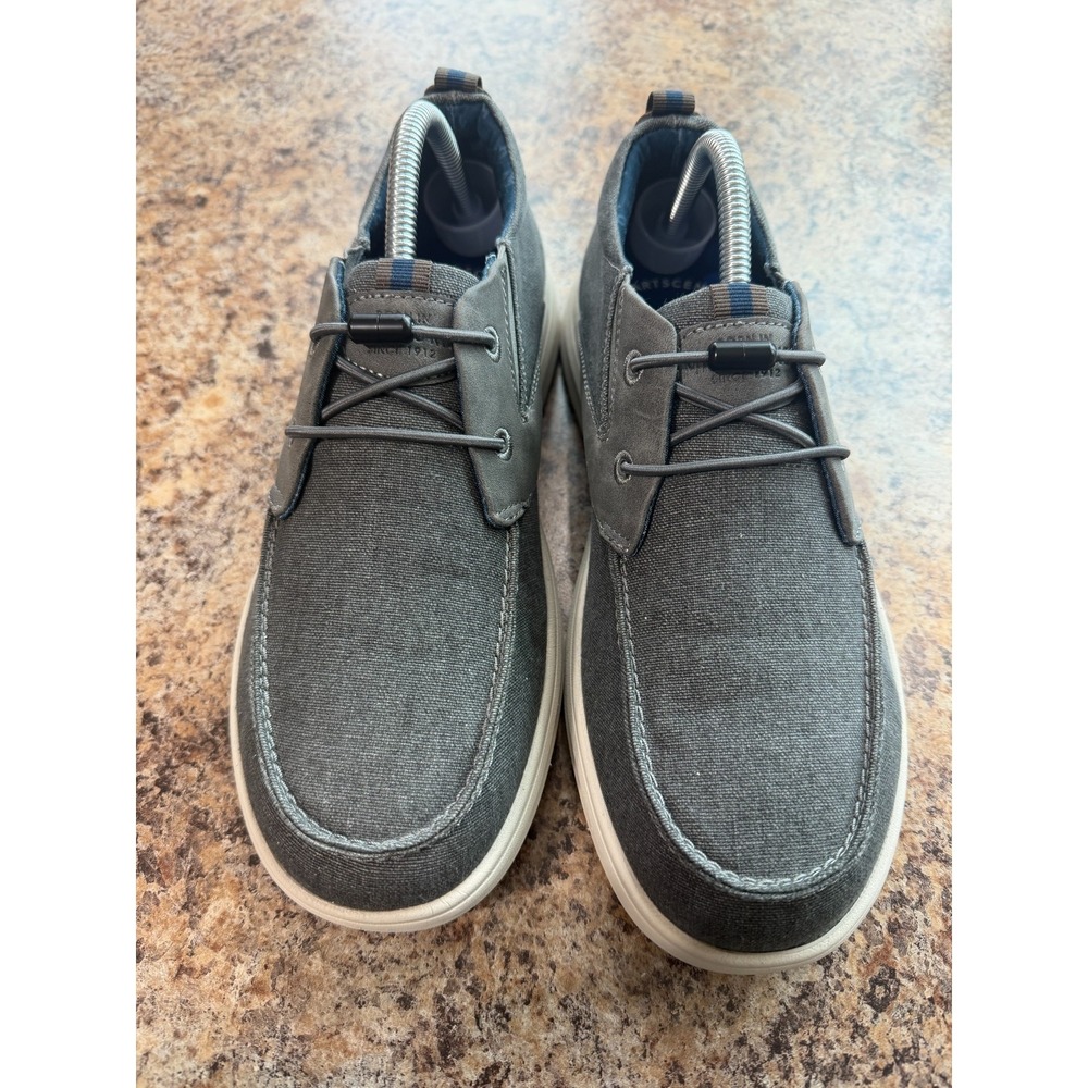 Nunn Bush Brewski Moc Toe Slip-on Canvas Knit Loafer With Elastic Bungee Size 8